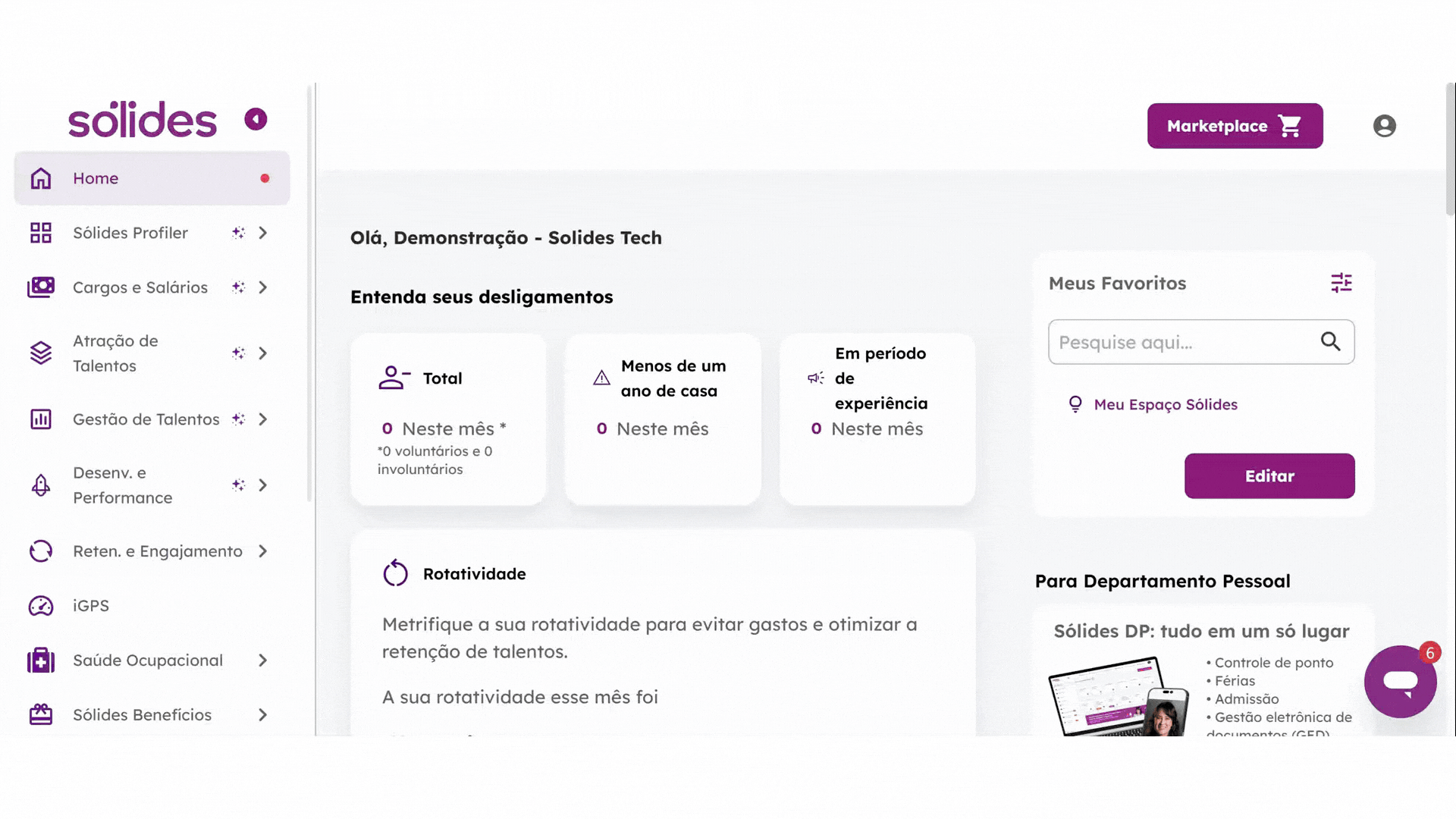 Demonstração do passo a passo para aumento de colaboradores